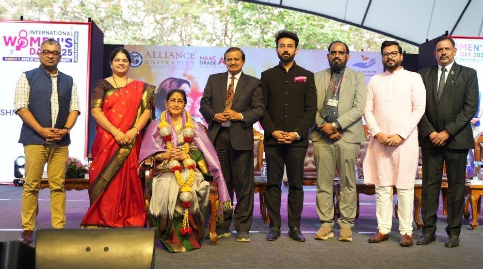 Anekal Alliance University - Womens Day - Bharathi Vishnuvardhan- Dr.Manjunath