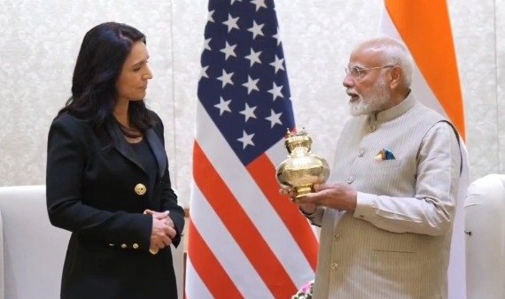 Tulsi Gabbard meet Narendra Modi