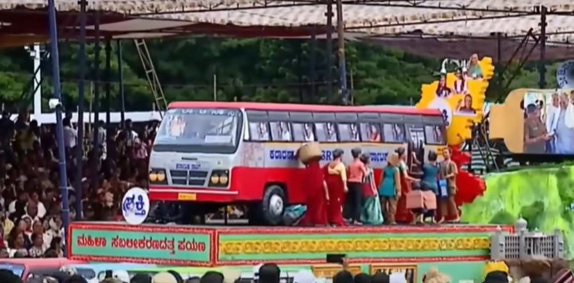 ksrtc-Shakti tableau an attraction at Mysore Dasara Jumbo Savari procession