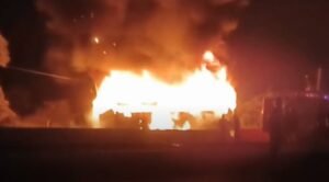 BUs Fire - Tumakur road